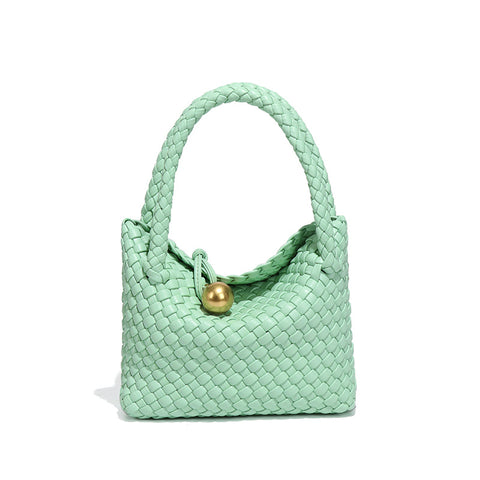 Women Crossbody Handbag High Grade Light Luxury Shoulder Cross Body Hand Carrying Handmade Woven Bag Vegetable Basket Clutch